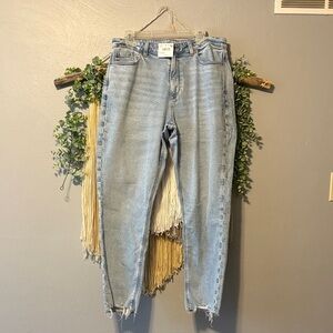 American Eagle Light Blue Stretch Mom Jeans sz 10